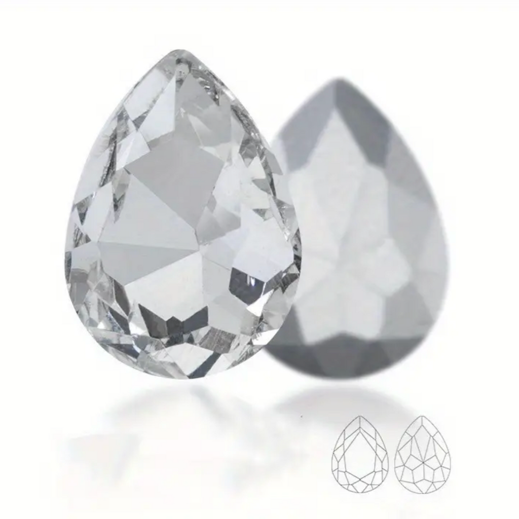 Gouttes Argentées – Strass Dentaire x10