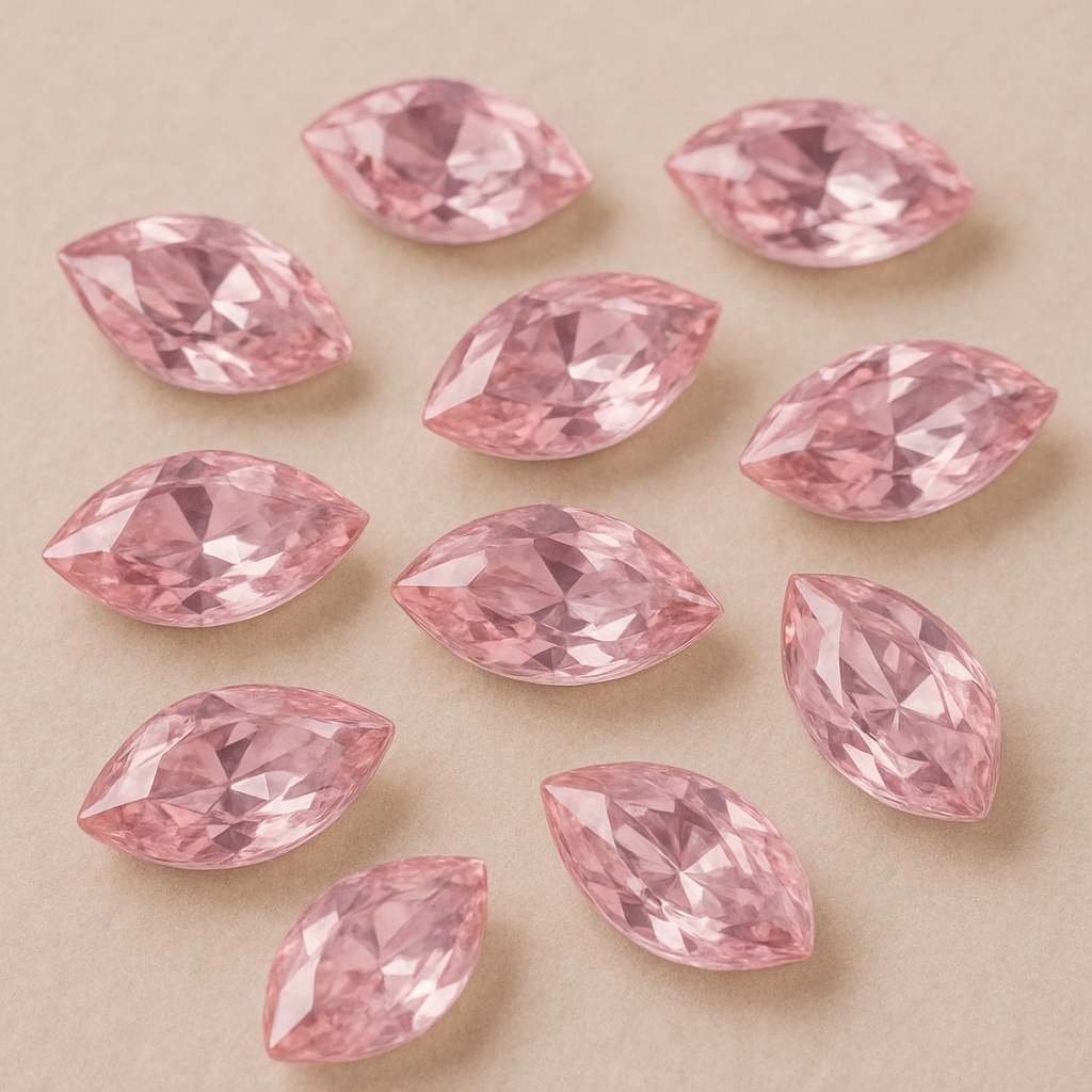 Amandes Roses – Strass Dentaire x10