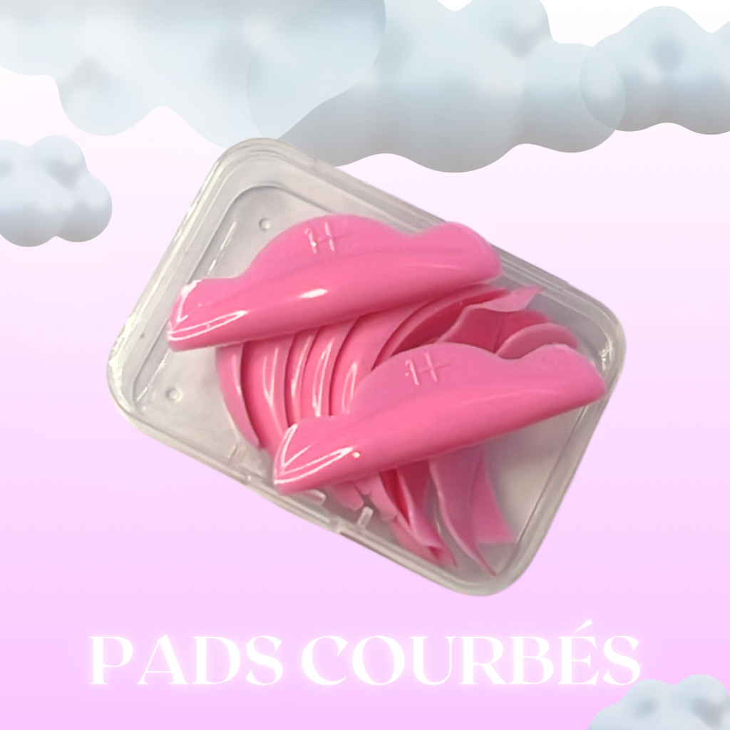 Pads rose courbés (6 tailles)