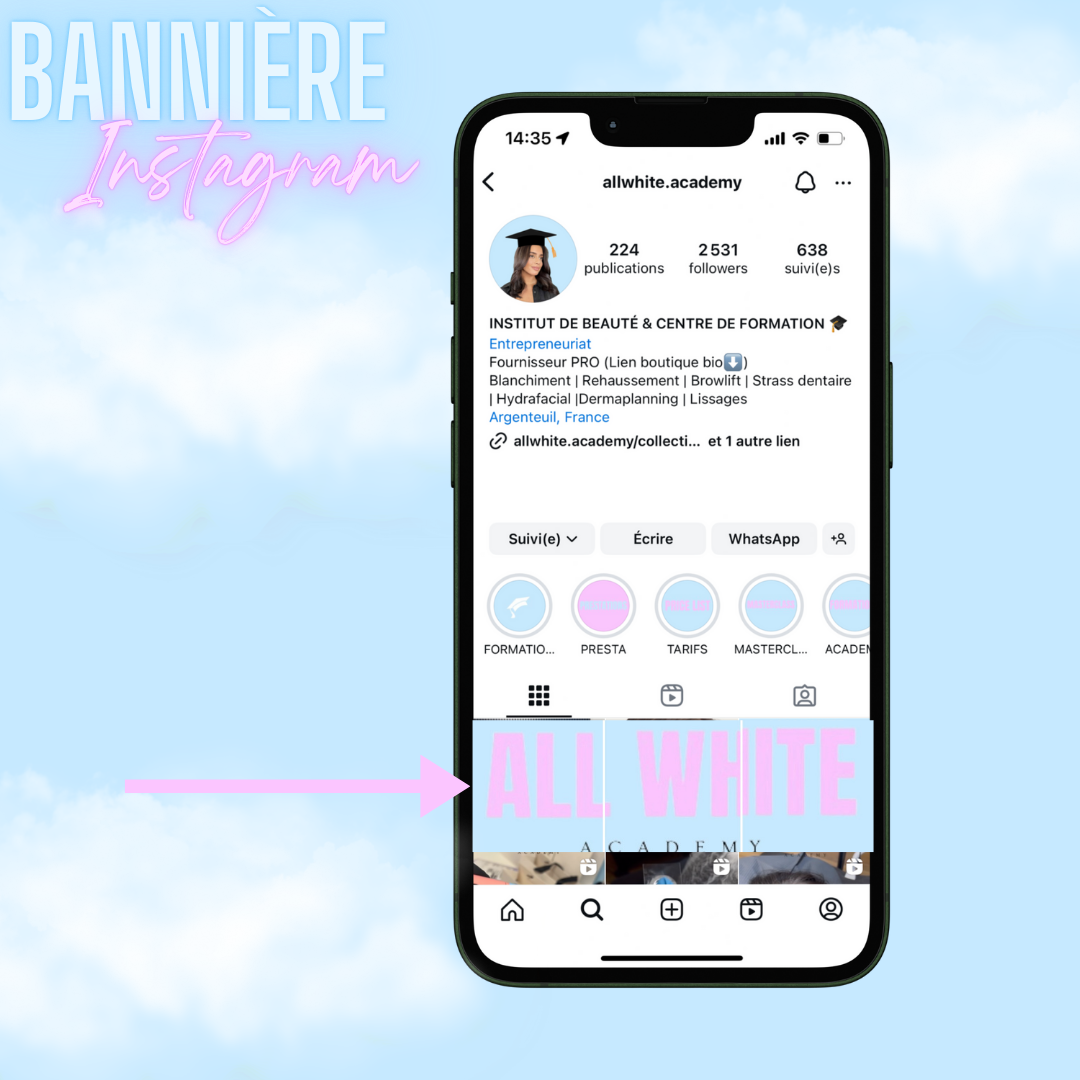 Bannières Instagram Personnalisées