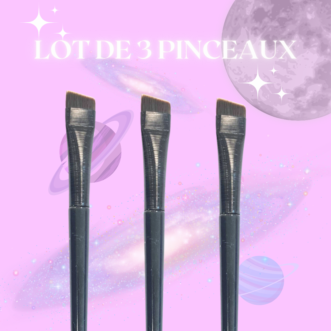 Lot de 3 pinceaux précisons extrême