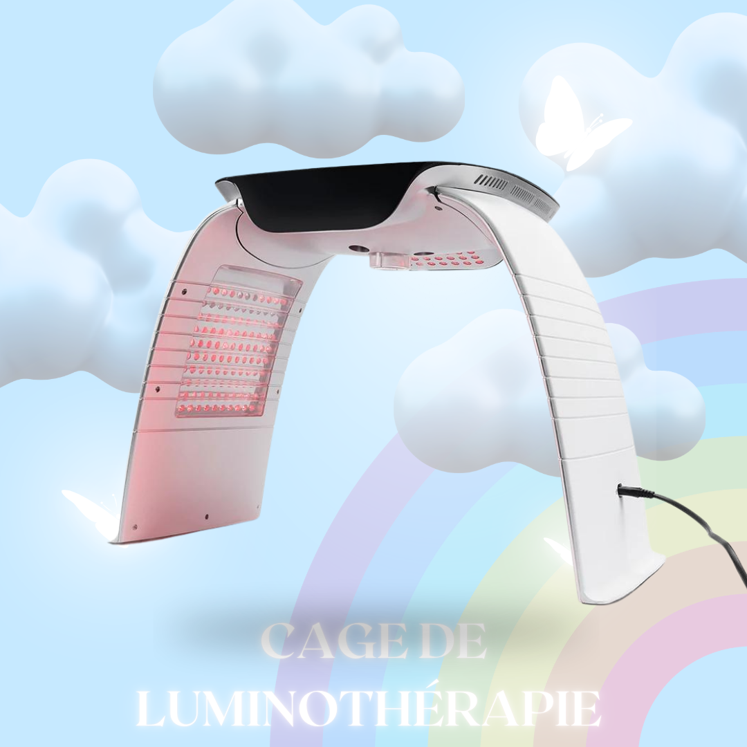 Cage de Luminothérapie Visage Professionnelle – Soin LED Haute Performance