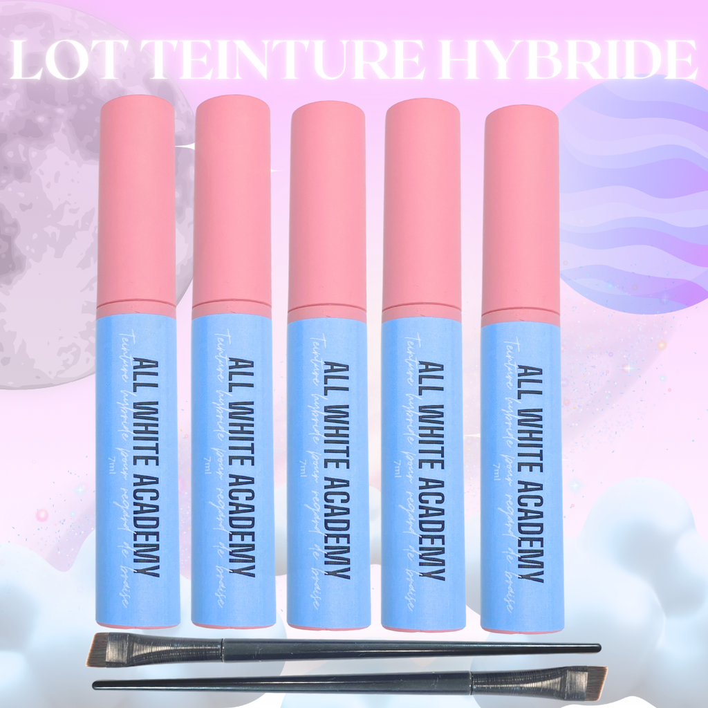 Teinture à Sourcils – Lot de 5 Teintes (+ 2 pinceaux offerts)