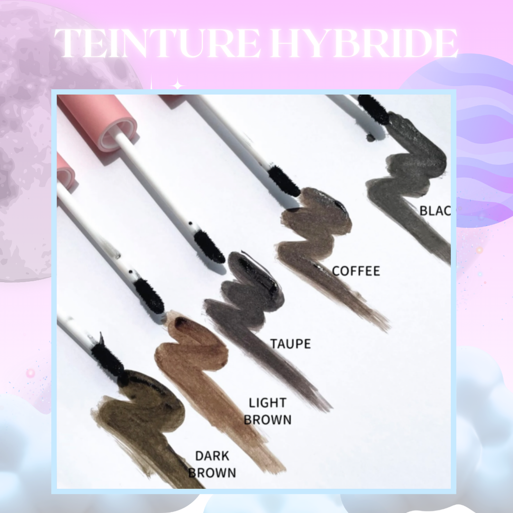 Teinture à Sourcils – Lot de 5 Teintes (+ 2 pinceaux offerts)